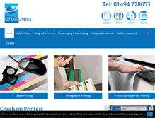 Tablet Screenshot of orbitpress.co.uk